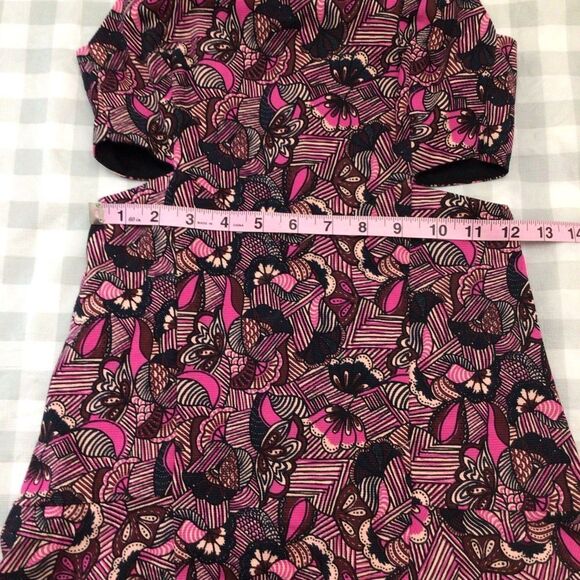 Zara Trafluc Open Sides Dress Black Pink Small Barbiecore - Picture 10 of 13